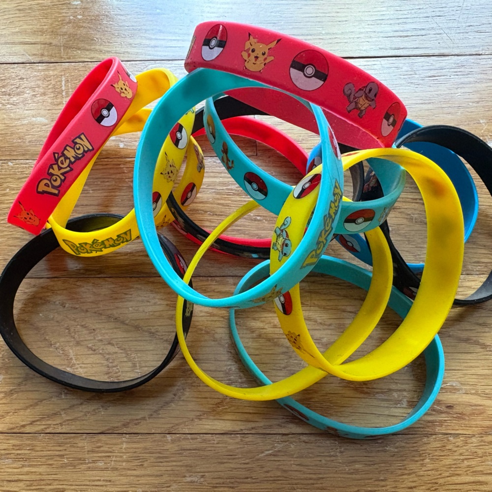 Pokemon Colorful Silicone Wristband Set